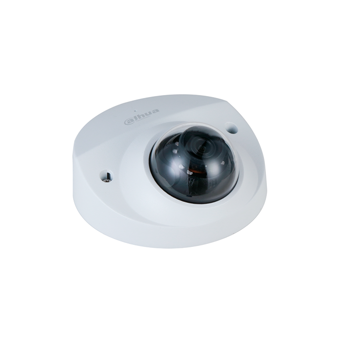 Camara Mini Domo IP 2 MP H.265+ Lente 2.8 mm 106° Visión nocturna 50 m PoE con Ranura MicroSD Antivandálica IK10 Micrófono Integrado DH-IPC-HDBW3241FN-AS-M-0280B