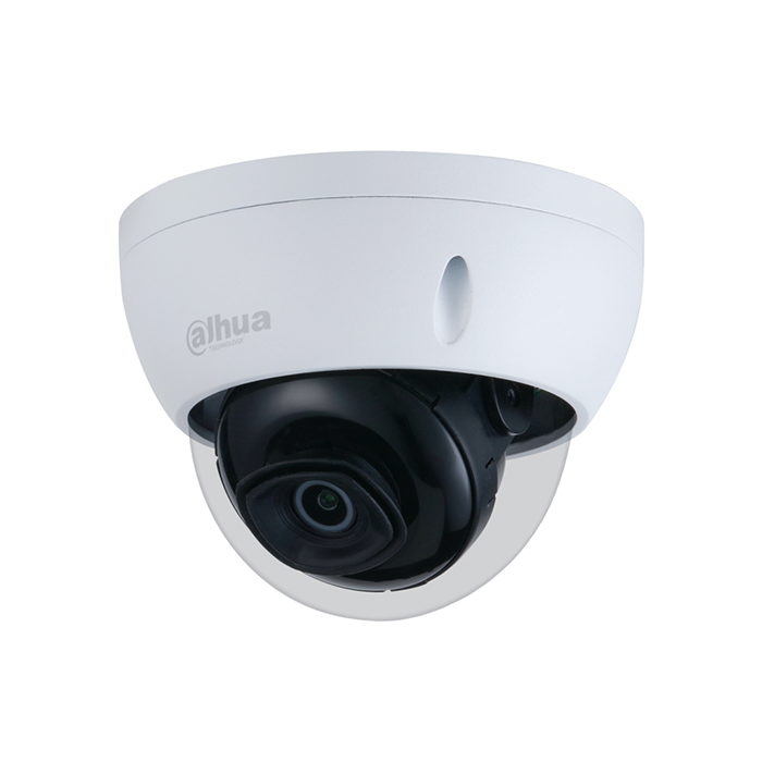Camara Domo IP 5 MP H.265 Lente 2.8 mm 103° Visión nocturna 30 m PoE con Ranura MicroSD Antivandálica IK10 DH-IPC-HDBW2531EN-S-0280B-S2