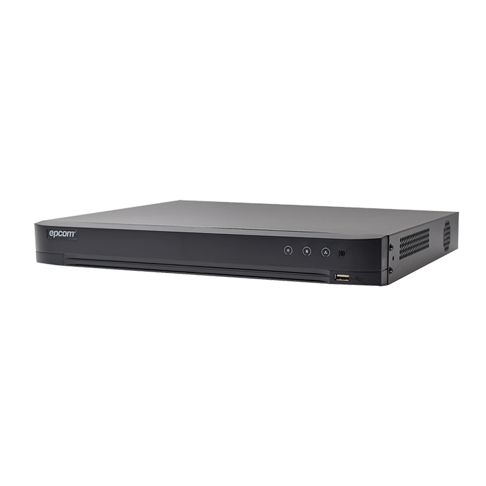DVR 4 Canales 4 MP Lite TVI CVI AHD CVBS +2 Canales IP 6 MP H.265+ Soporta 1 Disco Duro Videoanálisis y AcuSense EV-4004TURBO-D