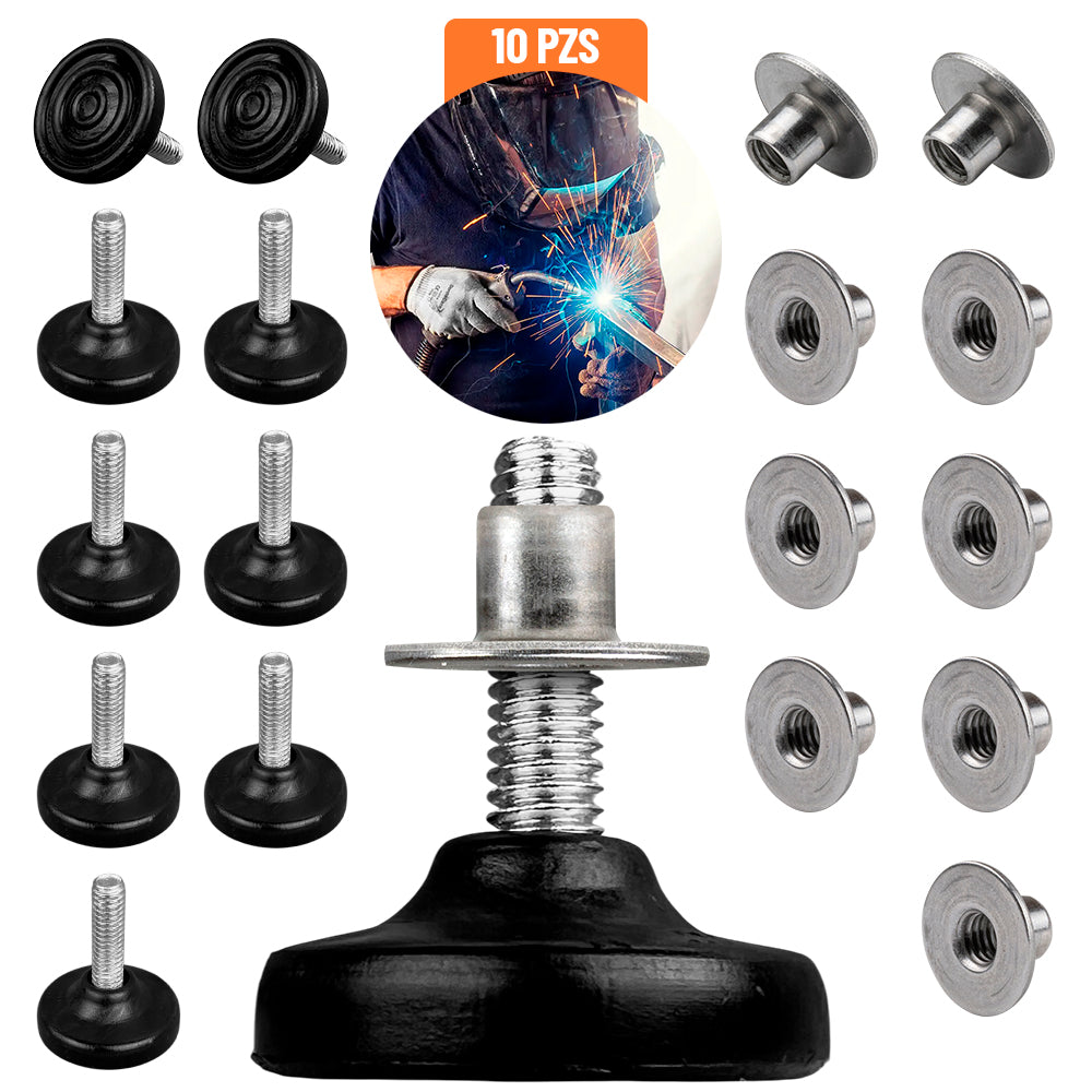 Nivelador Regaton Para Muebles Inserto Para Soldar Rosca 5/16