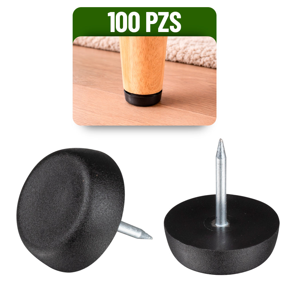 Regaton Deslizador con Clavo Para Muebles 19x22 Mm