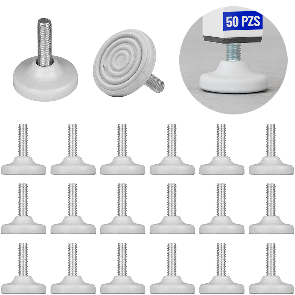 Regaton Nivelador Para Muebles Plastico Gris Rosca 5/16