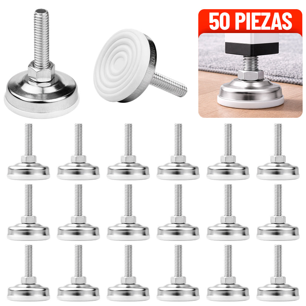 Regaton Niveladora Pata Muebles Metalico Mediano Rosca 5/16