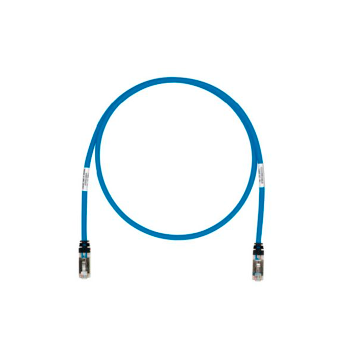 Cable Patch Cord TX6 Categoría 6A UTP 7.5 m Conector RJ45 a RJ45 Calibre 26 AWG UL Azul STP6X25BU