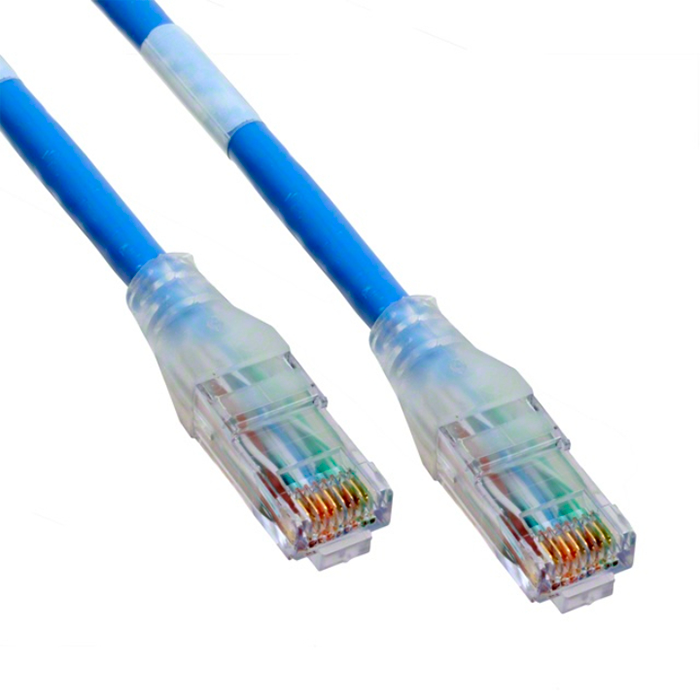 Cable Patch Cord Categoría 6 UTP 9.1 m Conector RJ45 a RJ45 Calibre 24 AWG Azul C601106030