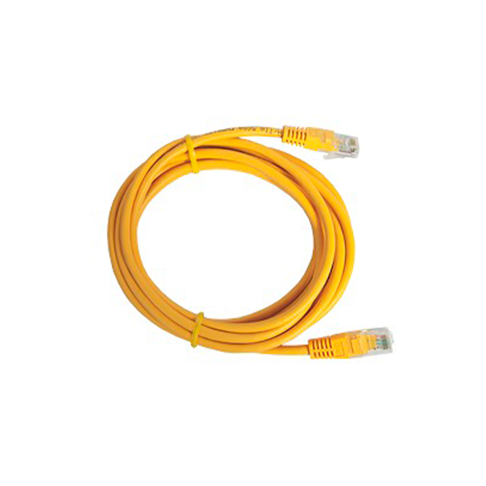 Cable Patch Cord Categoría 5e UTP .5 m Conector RJ45 a RJ45 Calibre 26 AWG Amarillo LP-UT3-050-YE