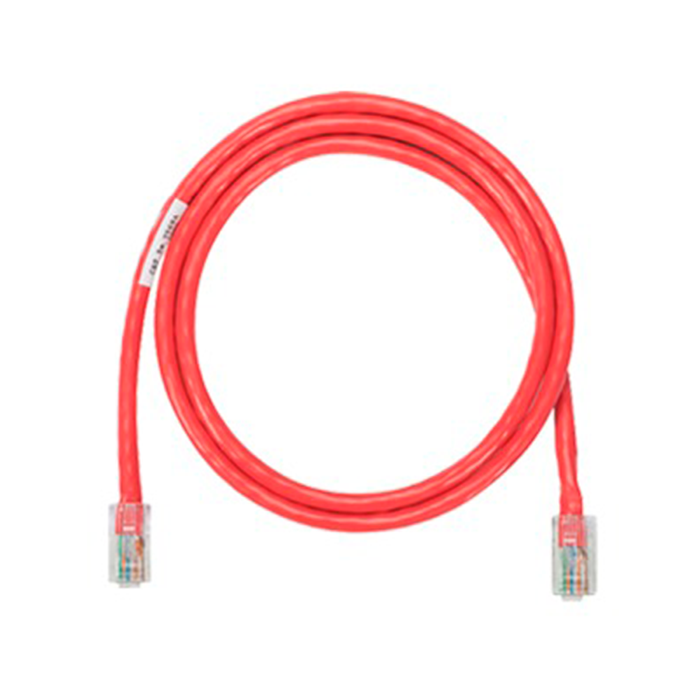 Cable Patch Cord NetKey Categoría 5e UTP 3 m Conector RJ45 a RJ45 Calibre 24 AWG UL Rojo NK5EPC10RDY