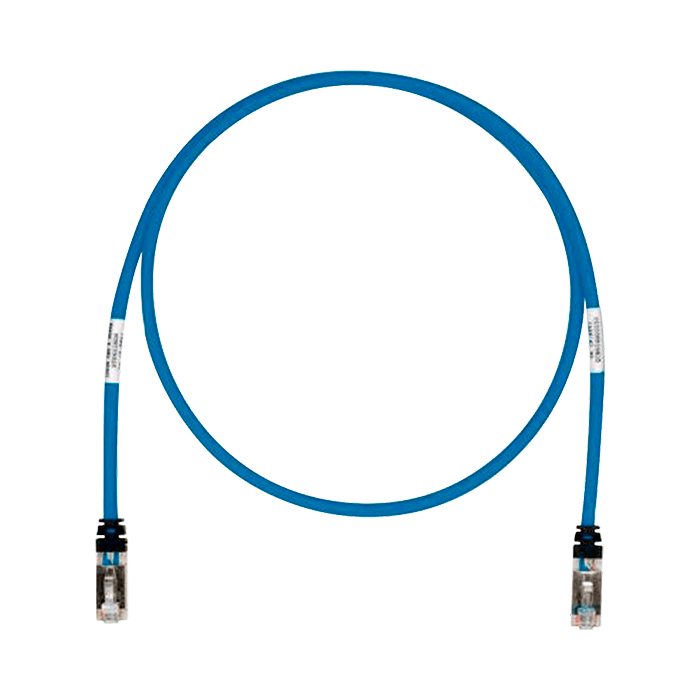 Cable Patch Cord TX6 Categoría 6A UTP 2.1 m Conector RJ45 a RJ45 Calibre 26 AWG UL Azul STP6X7BU