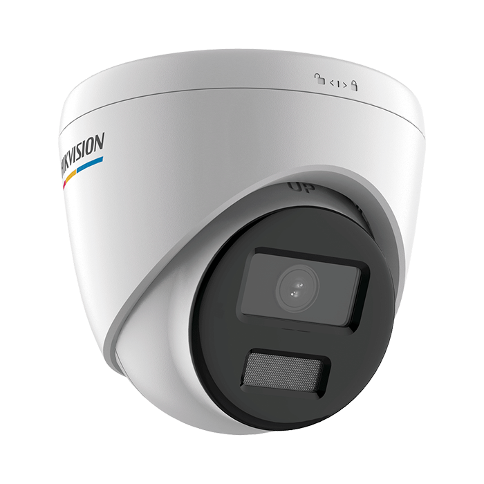 Turret IP 2 Megapixel / Imagen a Color 24/7 / PoE / Lente 2.8 mm / Luz Blanca 30 mts / Exterior IP67 / dWDR DS-2CD1327G0-L(C)