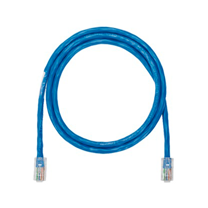 Cable Patch Cord NetKey Categoría 5e UTP 2 m Conector RJ45 a RJ45 Calibre 24 AWG UL Azul NK5EPC7BUY