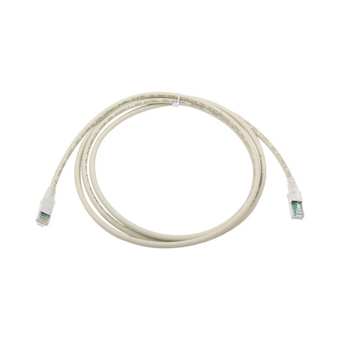 Cable Patch Cord Z-Max Categoría 6A S/FTP 1.5 m Conector RJ45 a RJ45 Calibre 26 AWG UL Gris ZM6A-S07-04B