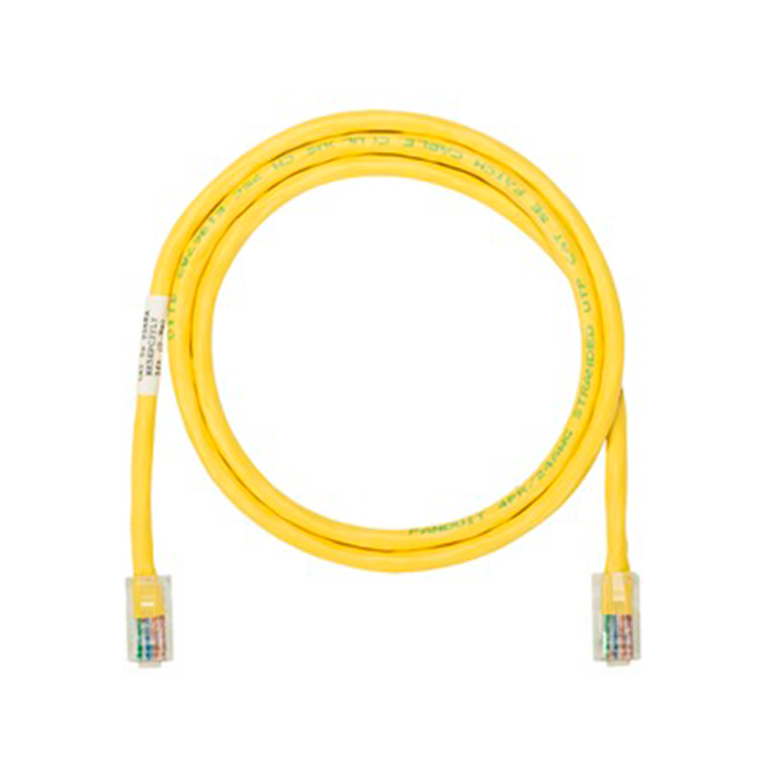 Cable Patch Cord NetKey Categoría 5e UTP 3 m Conector RJ45 a RJ45 Calibre 24 AWG UL Amarillo NK5EPC10YLY