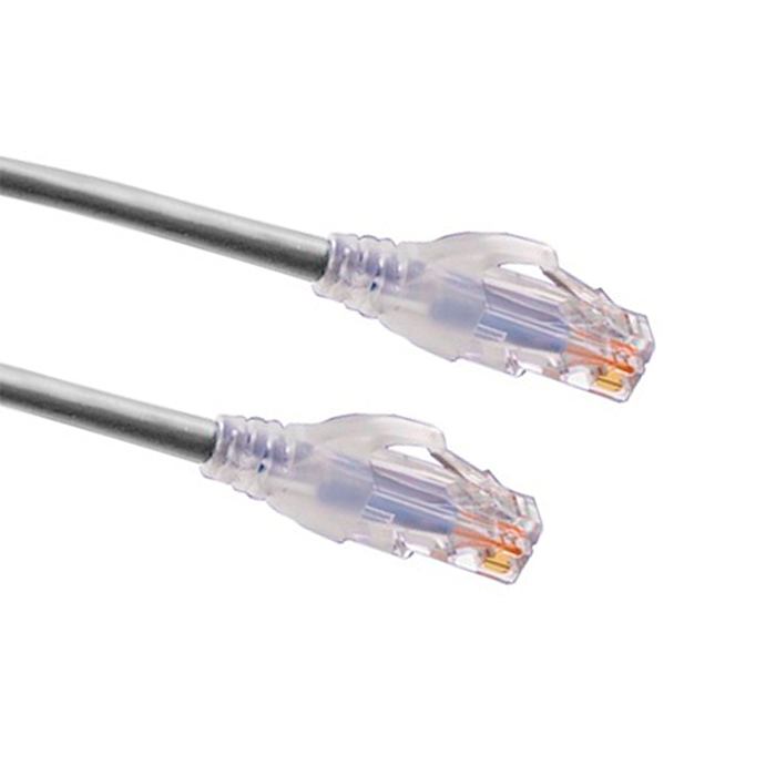 Cable Patch Cord Categoría 6 UTP 1.2 m Conector RJ45 a RJ45 Calibre 24 AWG Gris CA21108004