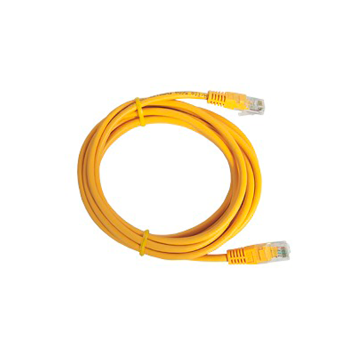Cable Patch Cord Categoría 5e UTP 2 m Conector RJ45 a RJ45 Calibre 26 AWG Amarillo LP-UT3-200-YE