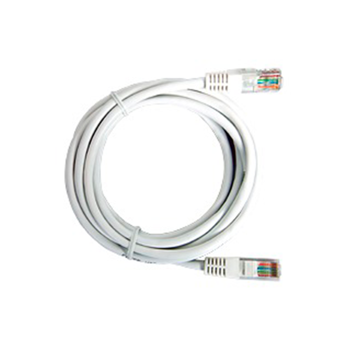 Cable Patch Cord Categoría 6 UTP 2 m Conector RJ45 a RJ45 Calibre 26 AWG Blanco LP-UT6-200-WH