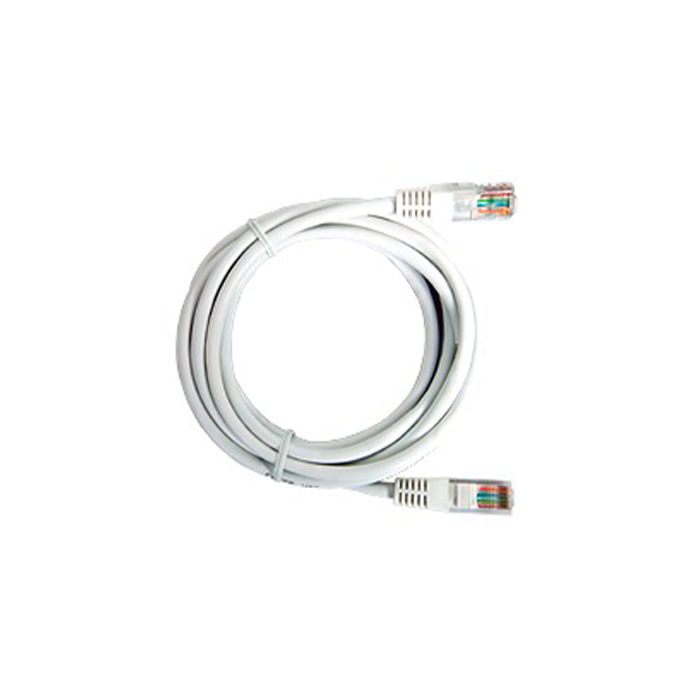 Cable Patch Cord Categoría 5e UTP 1 m Conector RJ45 a RJ45 Calibre 26 AWG Blanco LP-UT3-100-WH