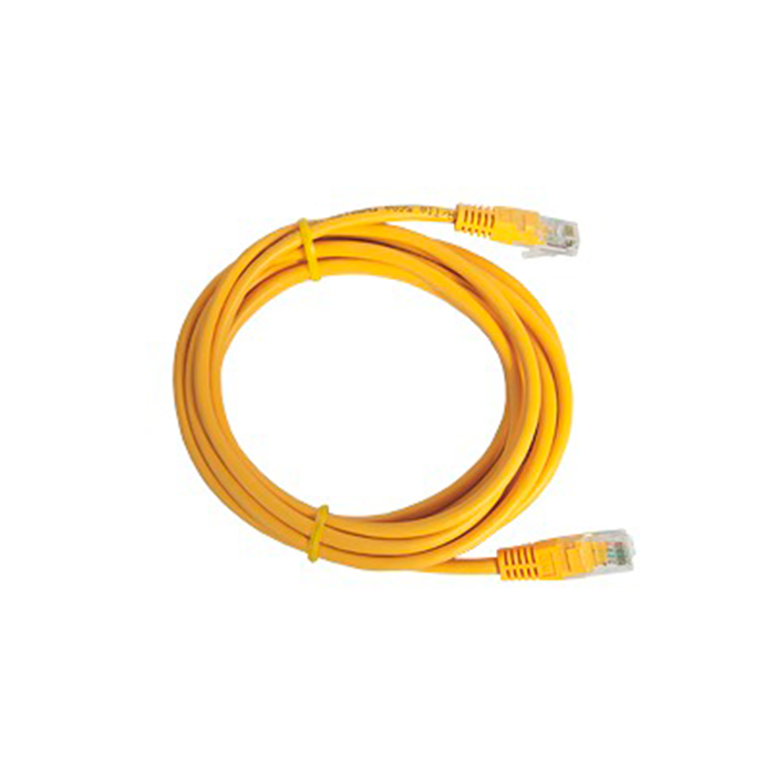 Cable Patch Cord Categoría 5e UTP 3 m Conector RJ45 a RJ45 Calibre 26 AWG Amarillo LP-UT3-300-YE