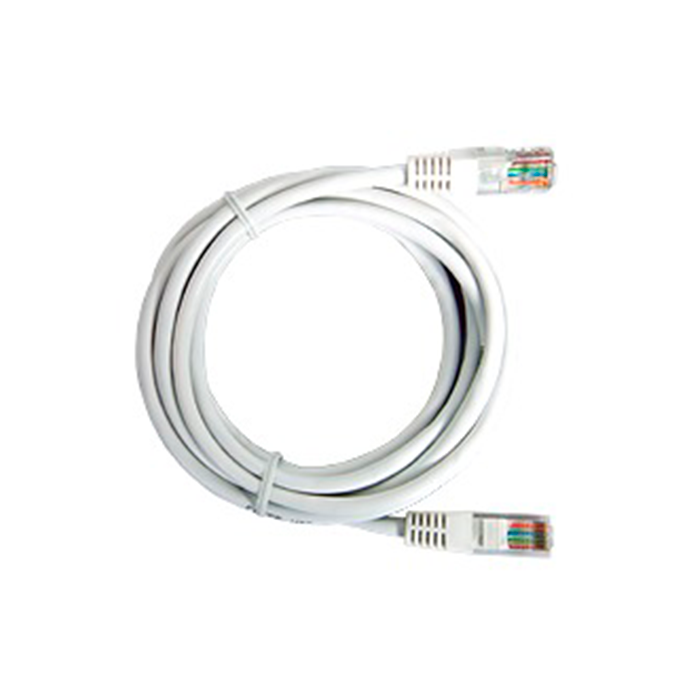 Cable Patch Cord Categoría 6 UTP .5 m Conector RJ45 a RJ45 Calibre 26 AWG Blanco LP-UT6-050-WH