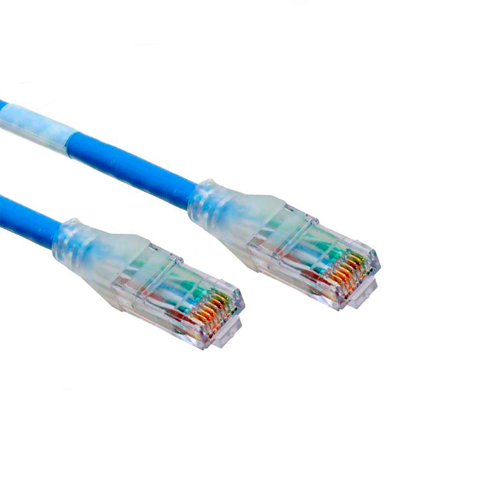 Cable Patch Cord Categoría 6 UTP 2.1 m Conector RJ45 a RJ45 Calibre 28 AWG Azul C6D1106007