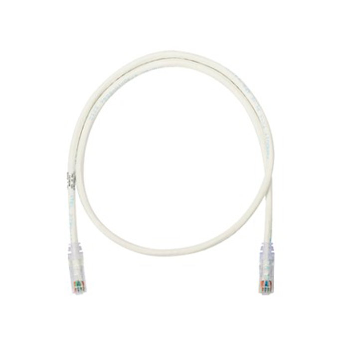 Cable Patch Cord NetKey Categoría 6 UTP 1 m Conector RJ45 a RJ45 Calibre 24 AWG UL Blanco Mate NK6PC3Y