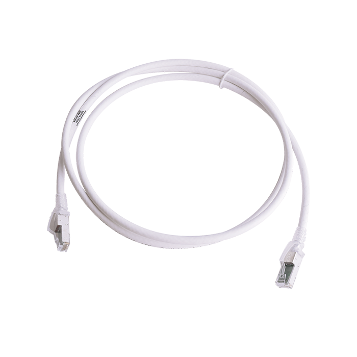 Cable Patch Cord Z-Max Categoría 6A S/FTP 3 m Conector RJ45 a RJ45 Calibre 24 AWG UL Blanco ZM6A-S05-02B