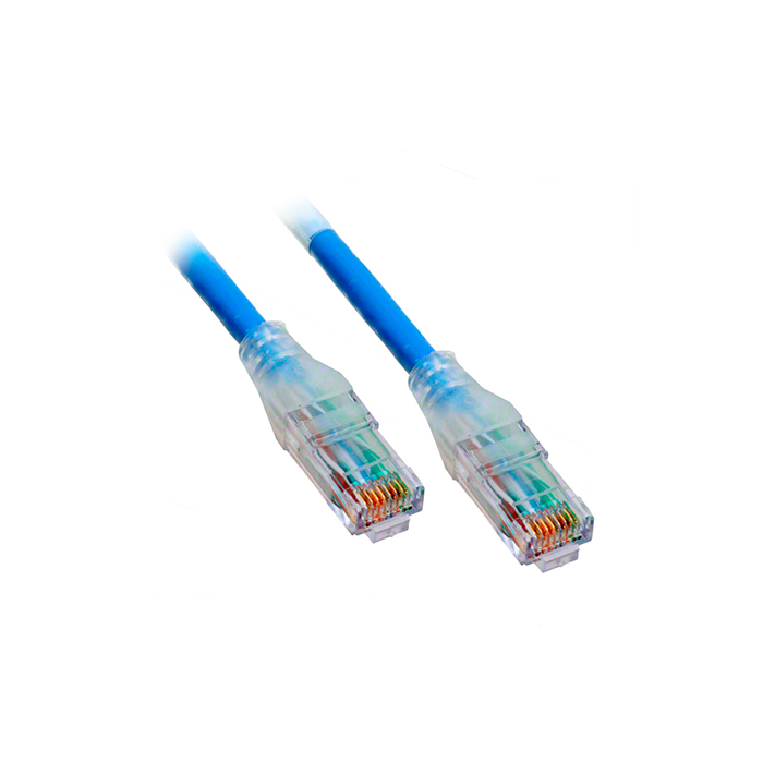 Cable Patch Cord Categoría 6 UTP .9 m Conector RJ45 a RJ45 Calibre 24 AWG Azul C601106003