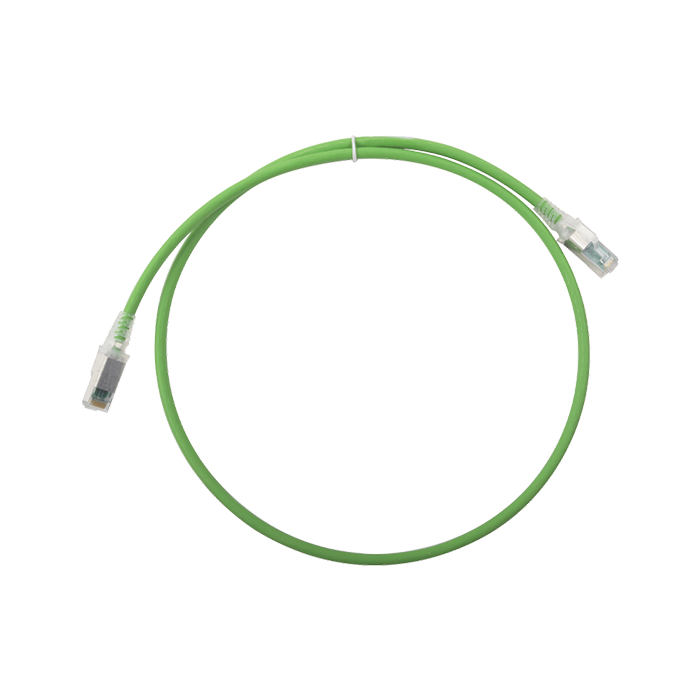 Cable Patch Cord Z-Max Categoría 6A S/FTP .9 m Conector RJ45 a RJ45 Calibre 26 AWG UL Verde ZM6A-S03-07B