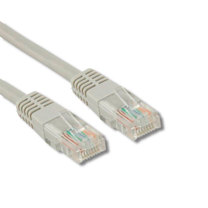 Cable Patch Cord Categoría 5e UTP 2.1 m Conector RJ45 a RJ45 Calibre 24 AWG Gris C501108007