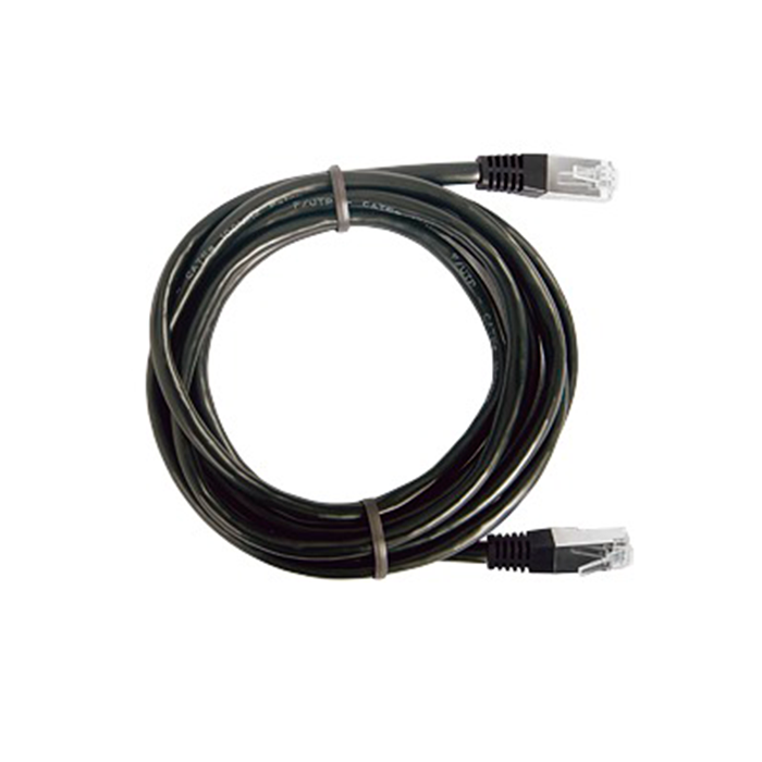 Cable Patch Cord Categoría 6 FTP 1 m Conector RJ45 a RJ45 Calibre 26 AWG Negro LP-FT7-100-BK