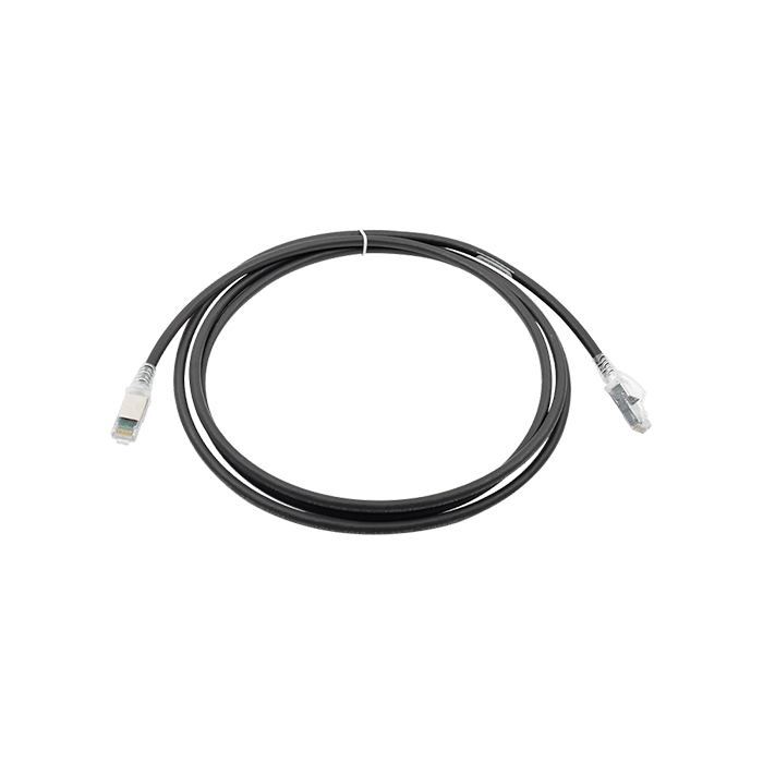 Cable Patch Cord Z-Max Categoría 6A S/FTP 2.1 m Conector RJ45 a RJ45 Calibre 26 AWG UL Negro ZM6A-S07-01B