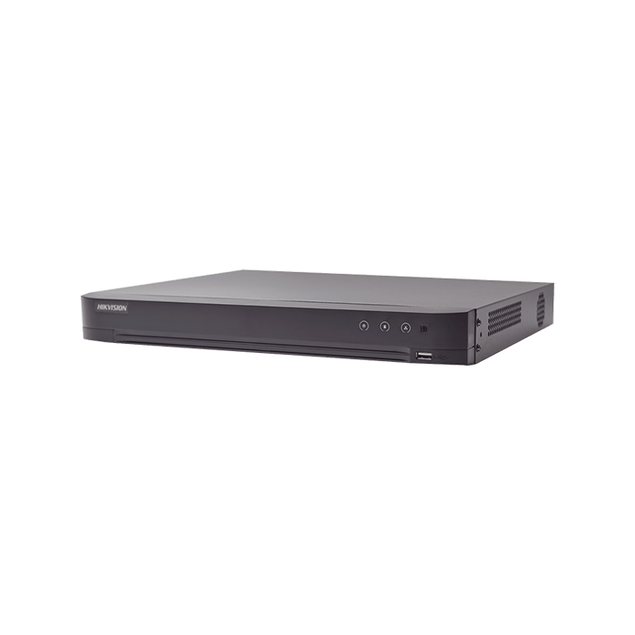 DVR 8 Canales 8 MP (4K) TVI CVI AHD CVBS +8 Canales IP 8 MP (4K) H.265+ Soporta 1 Disco Duro Videoanálisis y AcuSense IDS-7208HUHI-M1/S/A