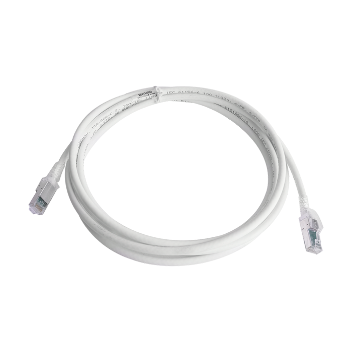 Cable Patch Cord Z-Max Categoría 6A S/FTP 3 m Conector RJ45 a RJ45 Calibre 26 AWG UL Blanco ZM6A-S10-02B