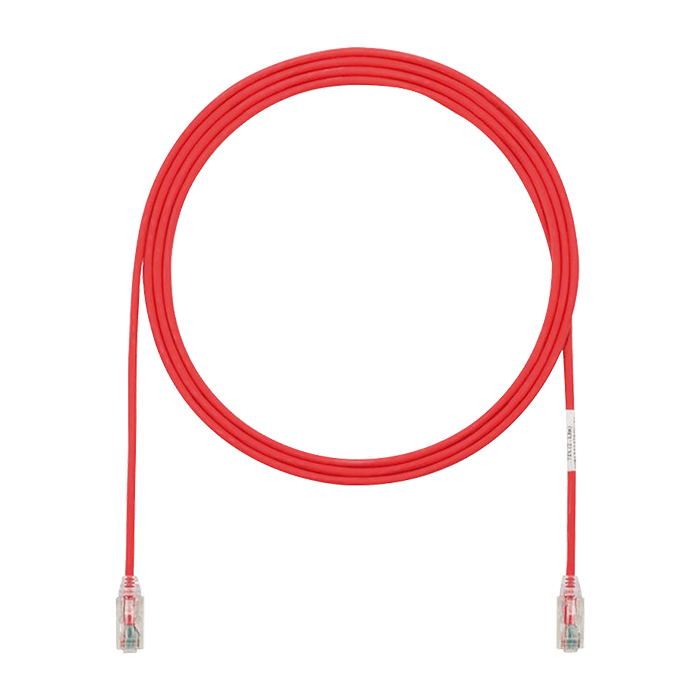 Cable Patch Cord TX6 Categoría 6 UTP 2.1 m Conector RJ45 a RJ45 Calibre 28 AWG UL Rojo UTP28SP7RD