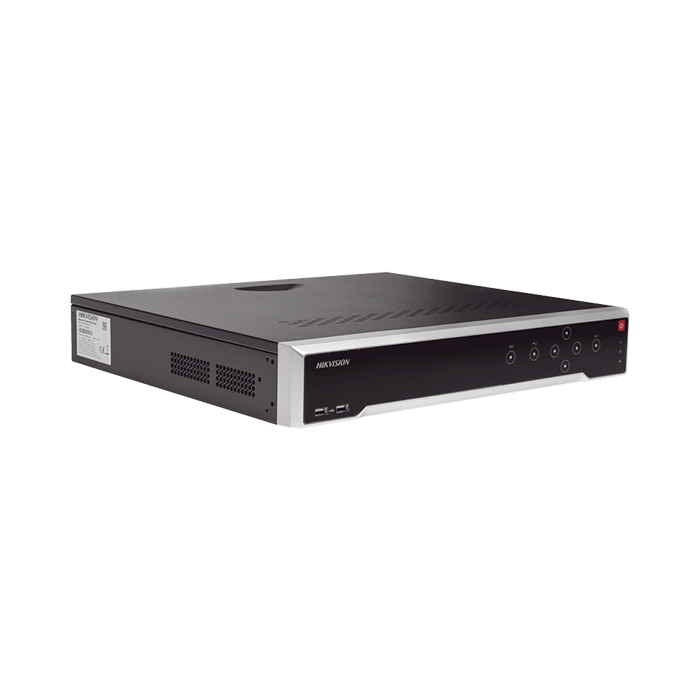 NVR 32 Canales 8 MP (4K) H.265 16 Puertos PoE+ Switch 300 mts Soporta 4 Discos Duros DS-7732NI-K4/16P