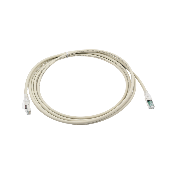 Cable Patch Cord Z-Max Categoría 6A S/FTP 3 m Conector RJ45 a RJ45 Calibre 26 AWG UL Gris ZM6A-S10-04B