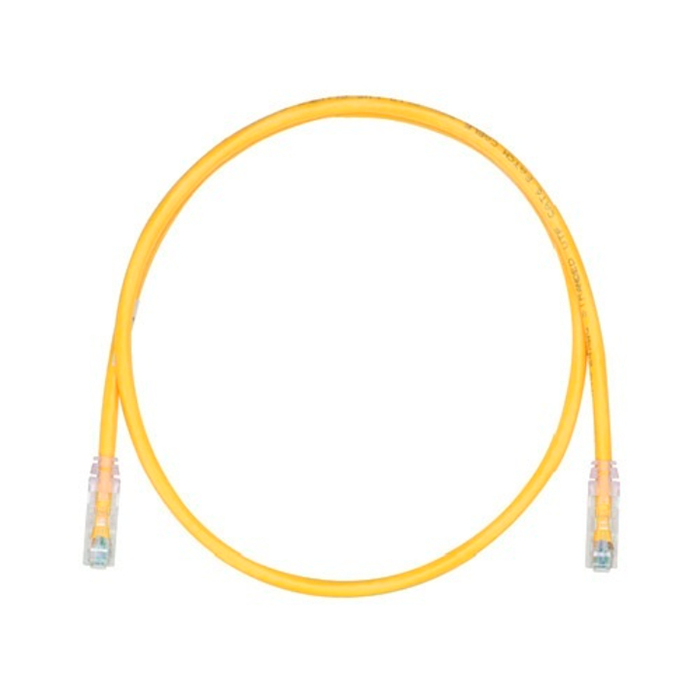 Cable Patch Cord Categoría 6 UTP 3 m Conector RJ45 a RJ45 Calibre 28 AWG Amarillo C6D1104010