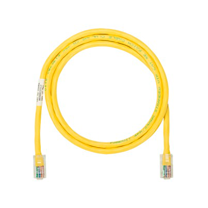 Cable Patch Cord NetKey Categoría 5e UTP 1 m Conector RJ45 a RJ45 Calibre 24 AWG UL Amarillo NK5EPC3YLY