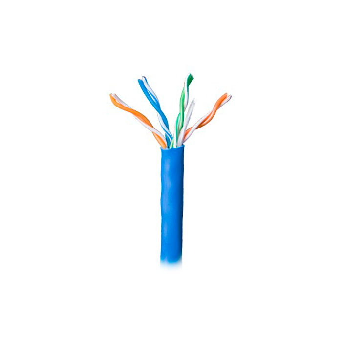 Bobina 305 m de Cable Cat 5e UTP CCU 100% Cobre Interior Color Azul 5078-1106/1000