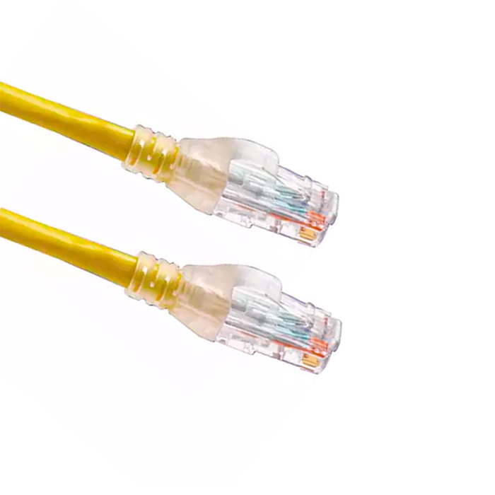 Cable Patch Cord Categoría 6 UTP 1.2 m Conector RJ45 a RJ45 Calibre 24 AWG Amarillo C601104004