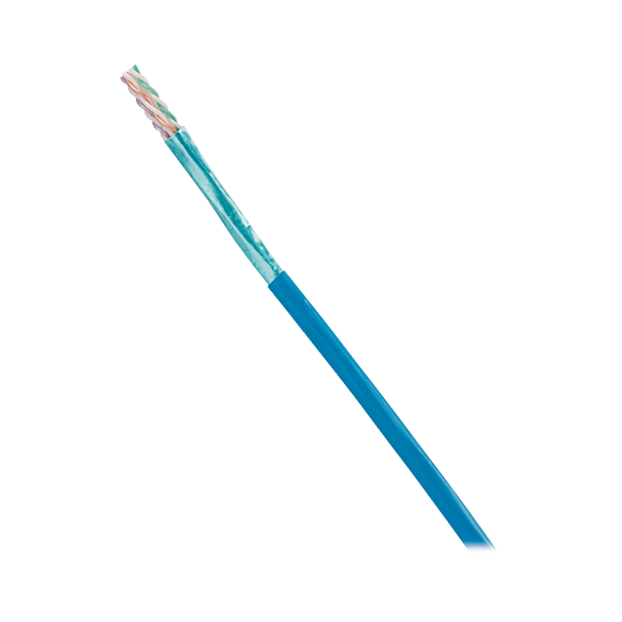 Bobina 305 m de Cable Cat 6A UTP CCU 100% Cobre Interior Color Azul PUR6AV04BU-G