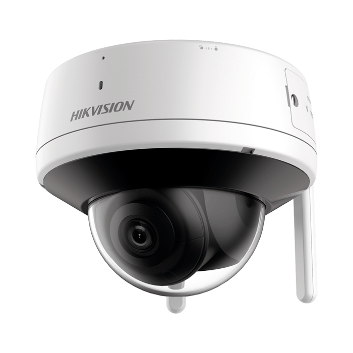 Domo IP 4 Megapixel / Lente 2.8 mm / 30 mts IR / Exterior IP66 / Wi-Fi / WDR 120 dB / Soporta Micro SD / H.265+ / Micrófono y Bocina Interconstruido DS-2CV2141G2-IDW