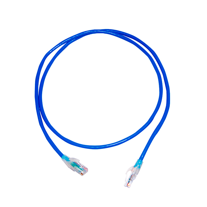 Cable Patch Cord Categoría 6 UTP 1.2 m Conector RJ45 a RJ45 Calibre 24 AWG Azul C601106004