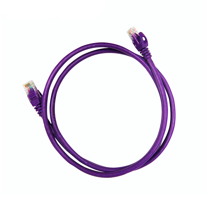 Cable Patch Cord Pro-ll Categoría 6 UTP 1.2 m Conector RJ45 a RJ45 Calibre 24 AWG Morado P6012P