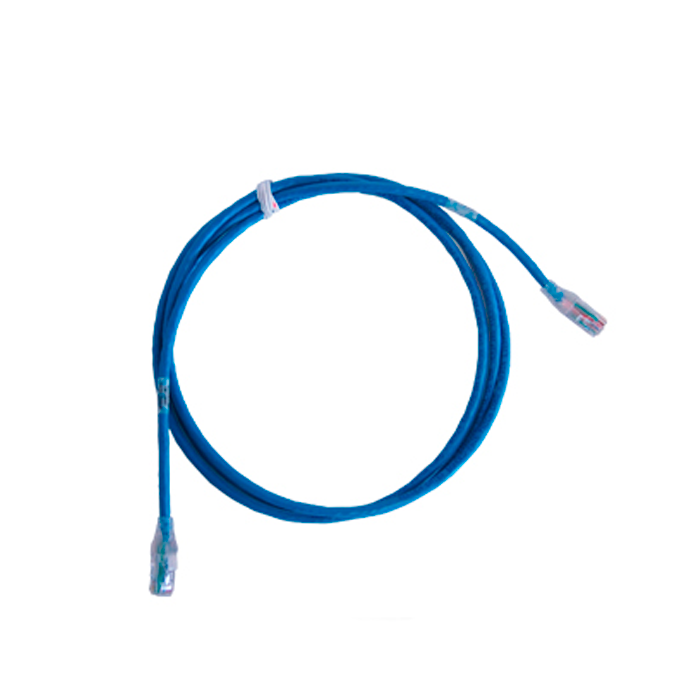 Cable Patch Cord Categoría 5e UTP 2.1 m Conector RJ45 a RJ45 Calibre 24 AWG Azul C501106007