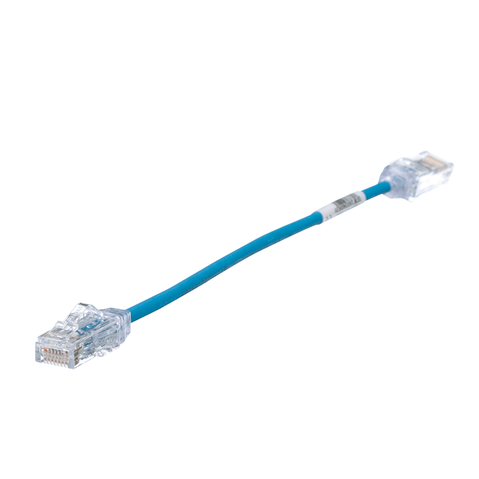 Cable Patch Cord TX6 Categoría 6 UTP 2.5 m Conector RJ45 a RJ45 Calibre 28 AWG UL Azul UTP28SP8INBU