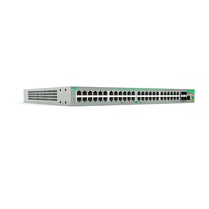 Switch PoE Velocidad 10/100 Mbps 48 Puertos PoE 375 W SFP 04 AT-FS980M/52PS-10